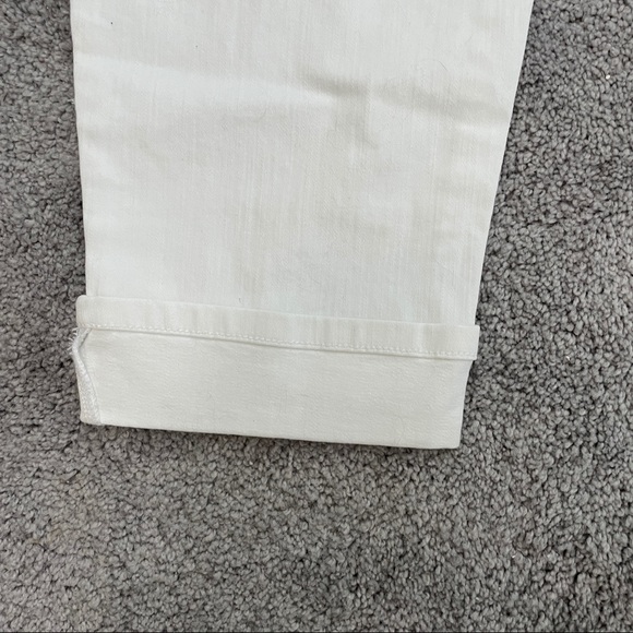 Style & Co Capri Denim White Pants Curvy Zip Stretchy 10"rise 5 Pocket 12P - Picture 8 of 11